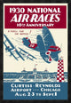 "National Air Races 1930" Framed Canvas Giclee, 26"x38"