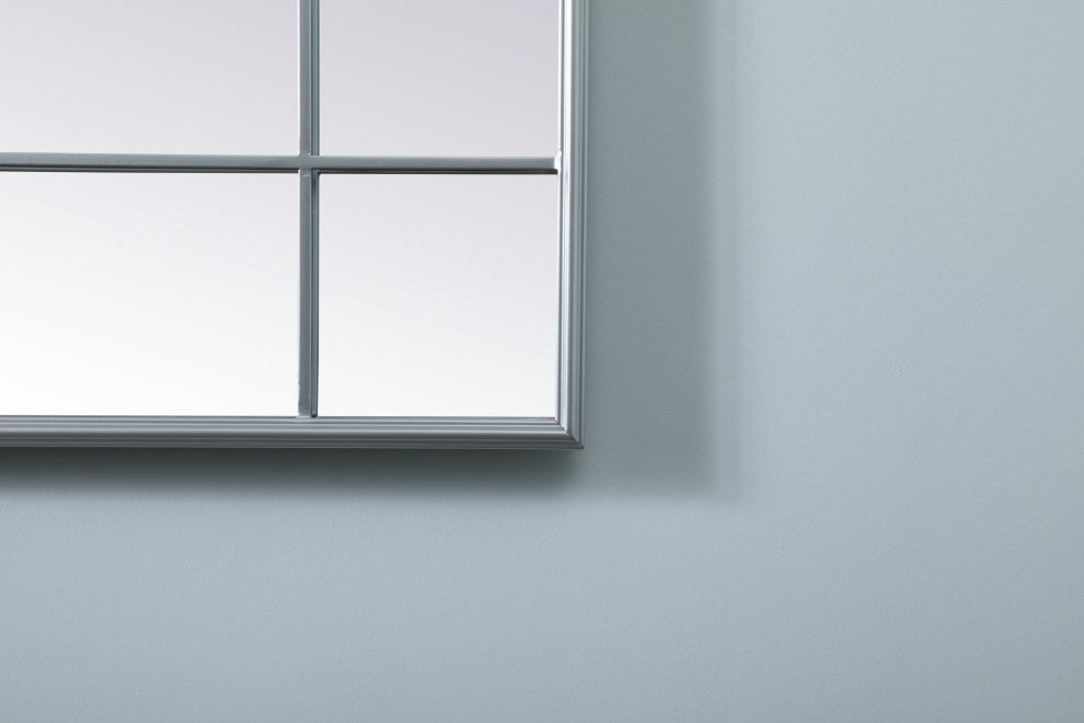 Elegant Lighting MR3FL3070 Viola 30" W x 70" H Rectangular Framed - Black