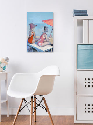 "Beach Elegance" Painting Print on Wrapped Canvas, 20"x30"