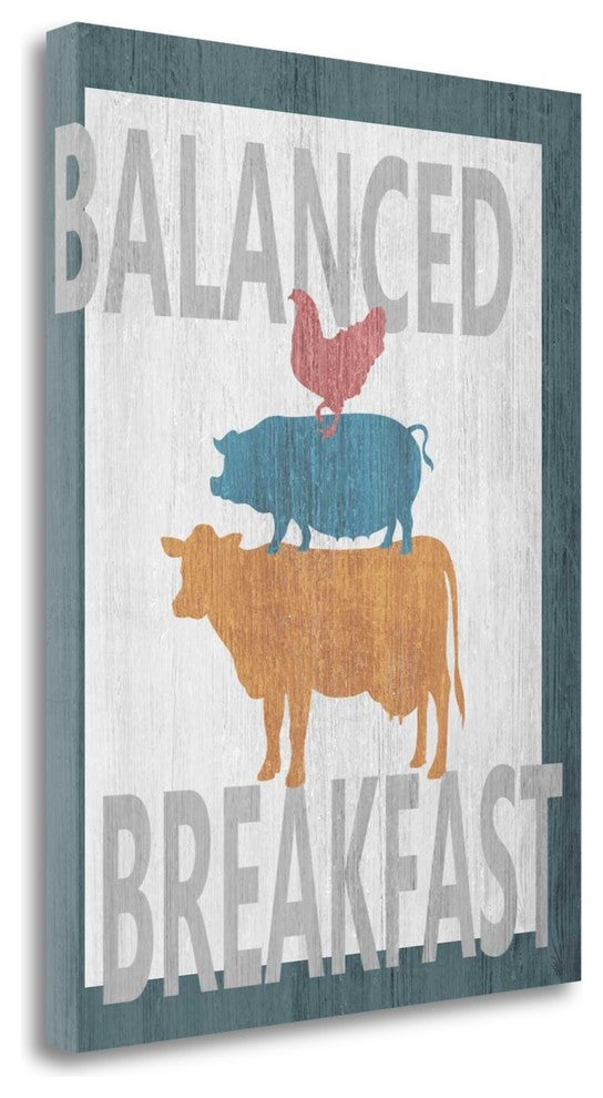 "Balanced Breakfast One" By Alicia Soave, Giclee Print on Gallery Wrap Canvas