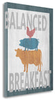"Balanced Breakfast One" By Alicia Soave, Giclee Print on Gallery Wrap Canvas