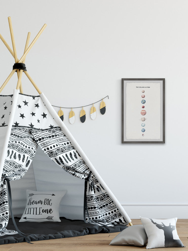 "The Planets Align" Framed Painting Print, 12x18