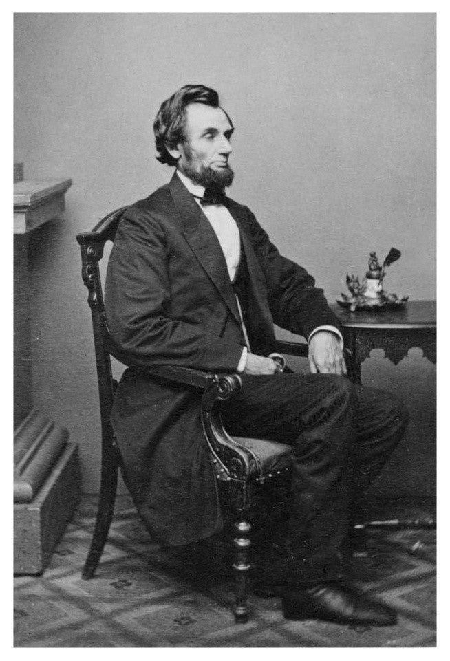 "President Abraham Lincoln, Washington D.C., 1865" Paper Art, 18"x26"