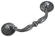 Utopia Alley Tipton Drop Pull, 3.78" Center to Center, Antique Iron, 5 Pack