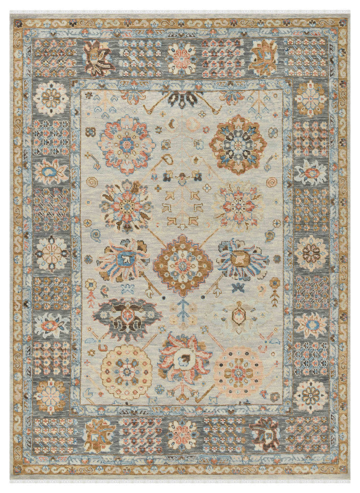 Blu Stanhope Area Rug, Ivory, 10' x 14', Geometric