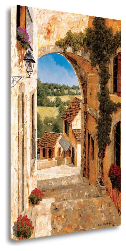 "Going Down To The VIllage" By Gilles Archambault, Giclee on Gallery Wrap Canvas