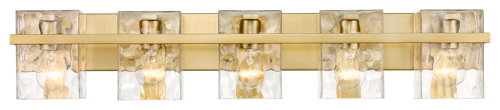 Zlite 1938-5V-MGLD 5-Light Vanity, Clear