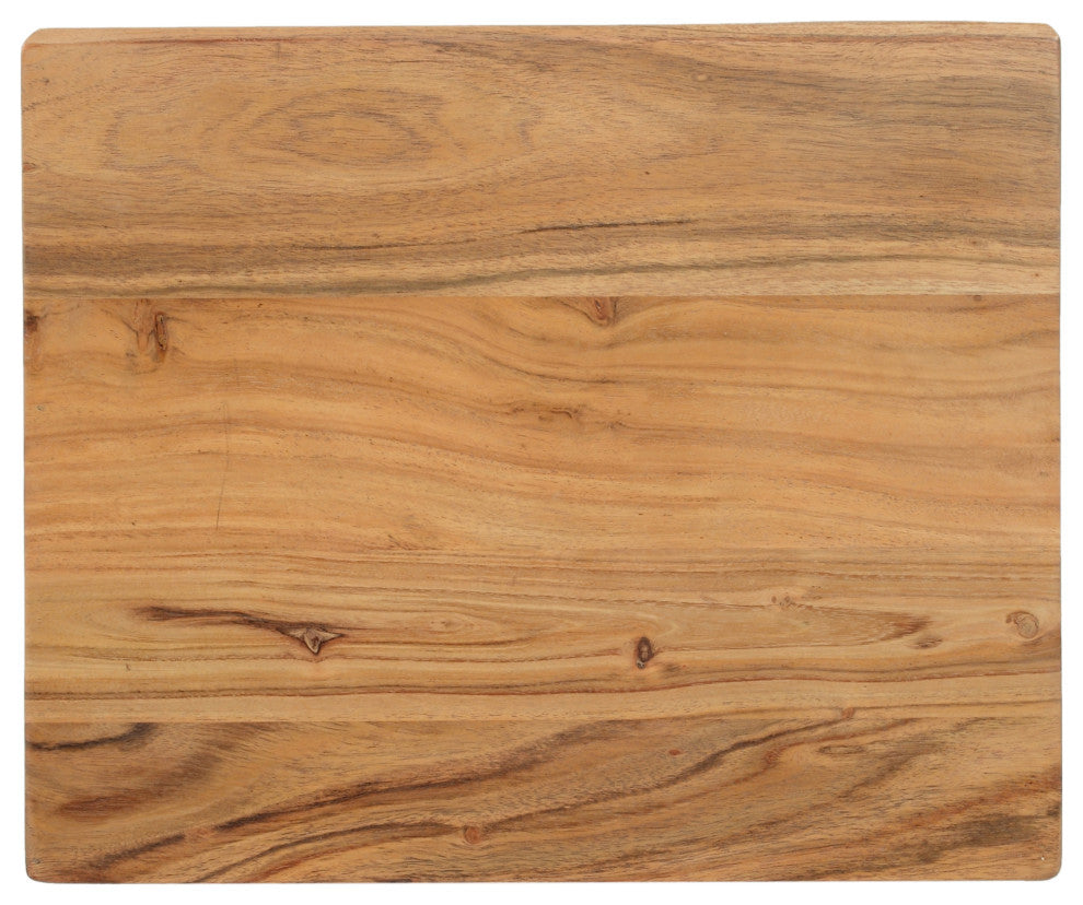 Letitia Modern Handcrafted Acacia Wood Side Table