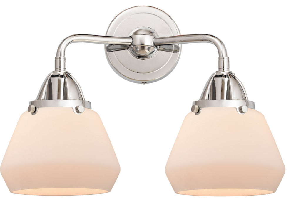 288-2W-PC-G171 Fulton 2 Light 14.75" Bath Vanity Light, Polished Chrome