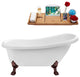 61" Streamline N480ORB-IN-ORB Soaking Clawfoot Tub and Tray With Internal Drain