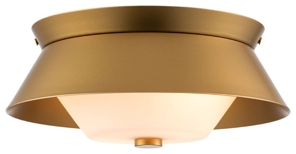 Bowtie Flush Mount in Laquered Gold