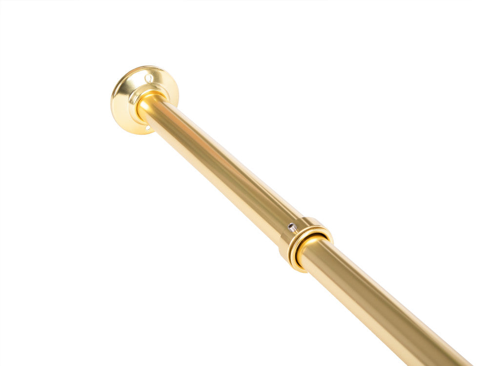 Utopia Alley Rustproof L-Shaped Corner Rod Vertical Ceiling Support Bar, Gold