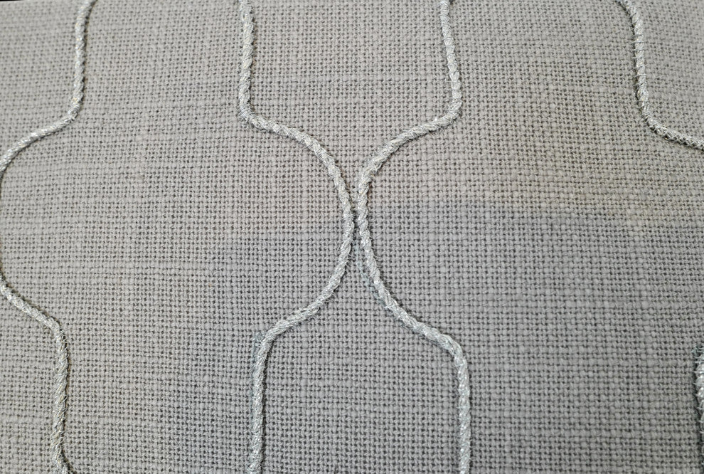 Grey & Silver Moorish Down Pillow