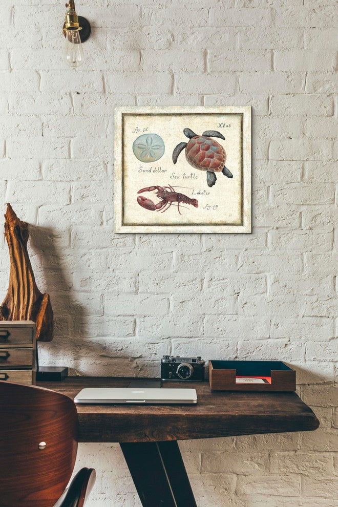 Oceanography II' by Daphne Brissonnet, Giclee Canvas Wall Art, 12"x12"