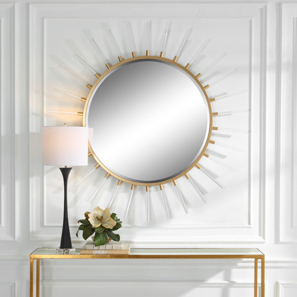 Uttermost 09883 Oracle Round Starburst Mirror