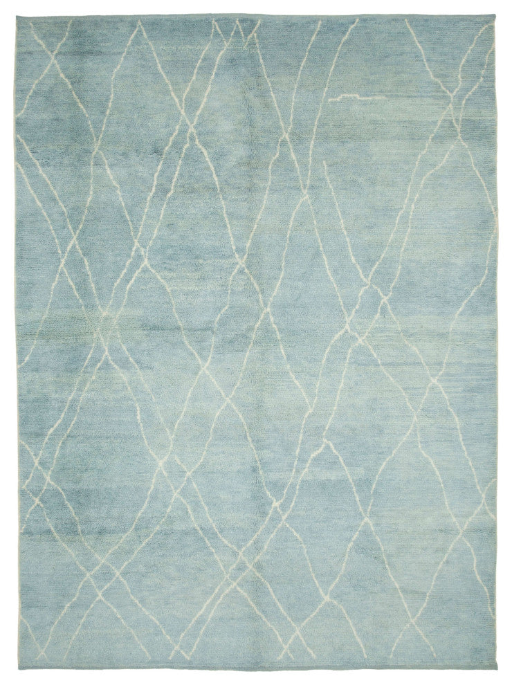 Rug N Carpet - Handmade Decorative 8' 11'' x 12' 2'' Moroccan Area Rug