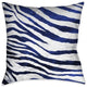 Laural Home Blue Ombre Zebra 18" X 18" Indoor Decorative Pillow