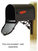 Savannah Curbside Mailbox With Floral Front Single Mailbox Mounting Bracket
