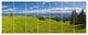 Summer in Ceahlau Mountains, Landscape Canvas Art Print, 83"x32", 7 Panels