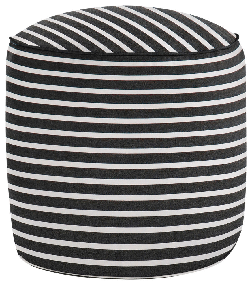 Mozaic Home Shore Classic Indoor/Outdoor Round Bean Pouf 20x20x18"