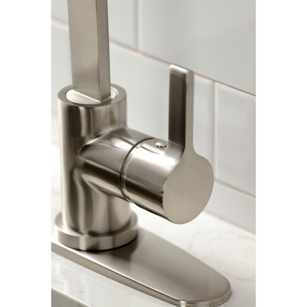 LS8718CTLBS Single-Handle Kitchen Faucet With Brass Sprayer, Brushed Nickel