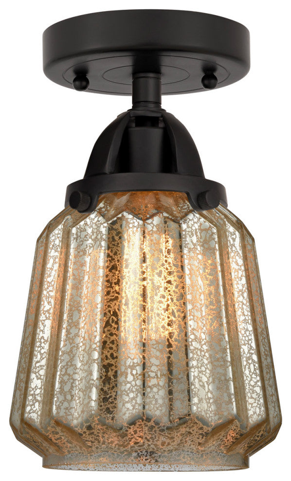 INNOVATIONS LIGHTING 288-1C-BK-G146-LED Chatham 1 Light 6 inch Semi-Flush Mount