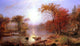 Albert Bierstadt Indian Summer, Hudson River, 18"x27" Wall Decal
