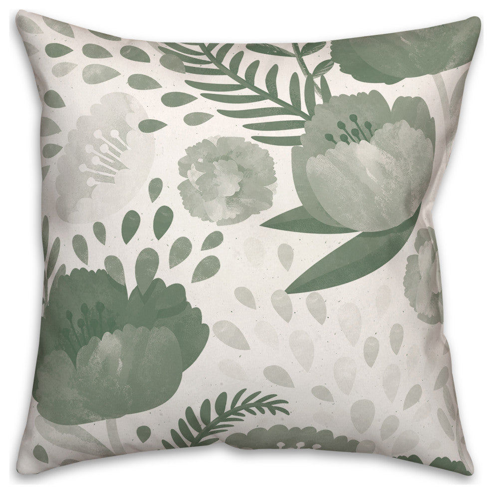 Simple Floral 3 16x16 Indoor / Outdoor Pillow