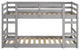 Low Wood Twin Bunk Bed - Grey