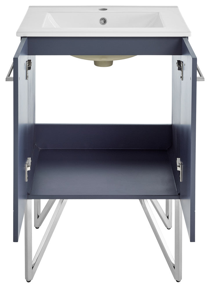 Annecy 24" Bathroom Vanity, Cinder Purple