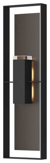Shadow Box Extra Tall Sconce, Coastal Black/Coastal Oil Rubbed Bronze