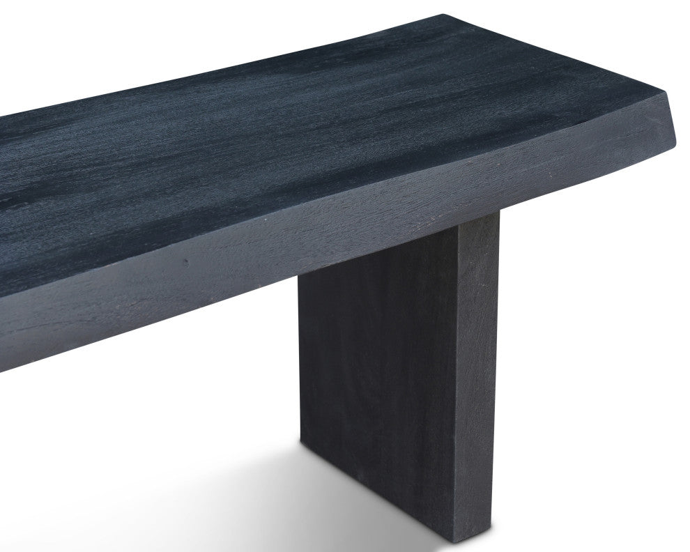 Brooks Bench, 65", Ebonized Frame