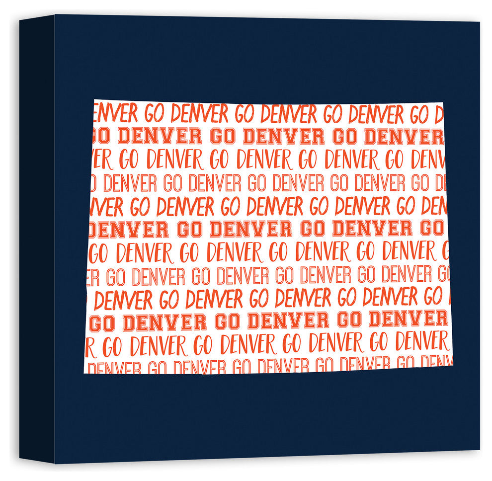 Blue Colorado Go Team 16x16 Canvas Wall Art