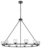 Home Living 48" Chandelier, Black