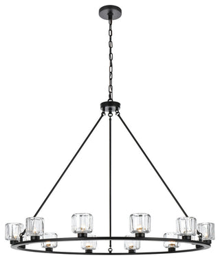 Home Living 48" Chandelier, Black
