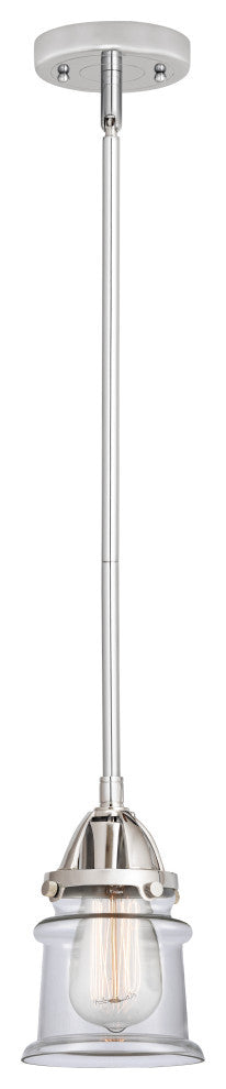 Small Canton Mini Pendant, Polished Chrome, Clear, Clear