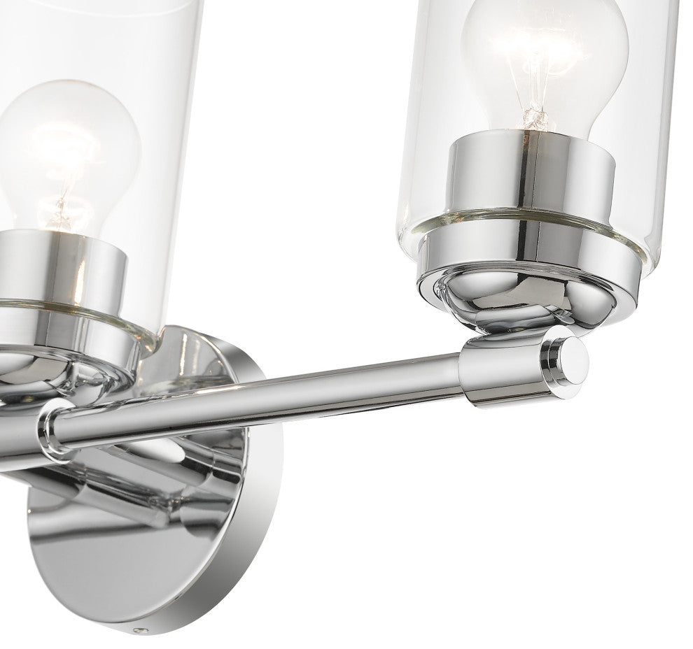Whittier 3-Light Polished Chrome Vanity Sconce