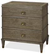 Universal Furniture Playlist 3 Drawer Nightstand in Brown Eyed Girl