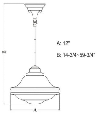 Huntley 12-in Pendant Clear Glass Oil Rubbed Bronze