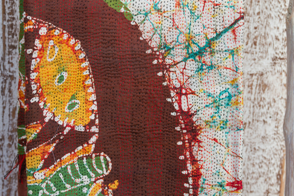 Tribal Silk Kantha Scarf