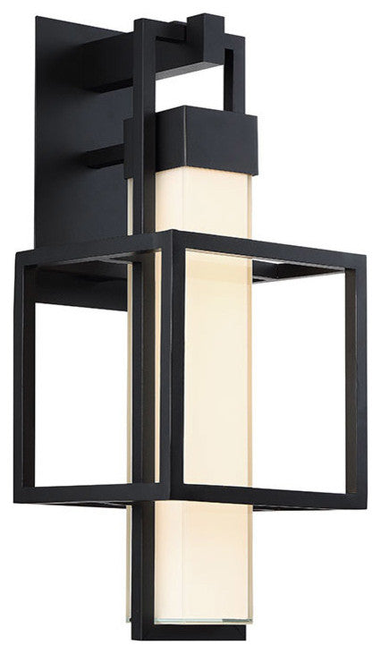 Logic 23" LED Outdoor Wall-Light 3000k, Black