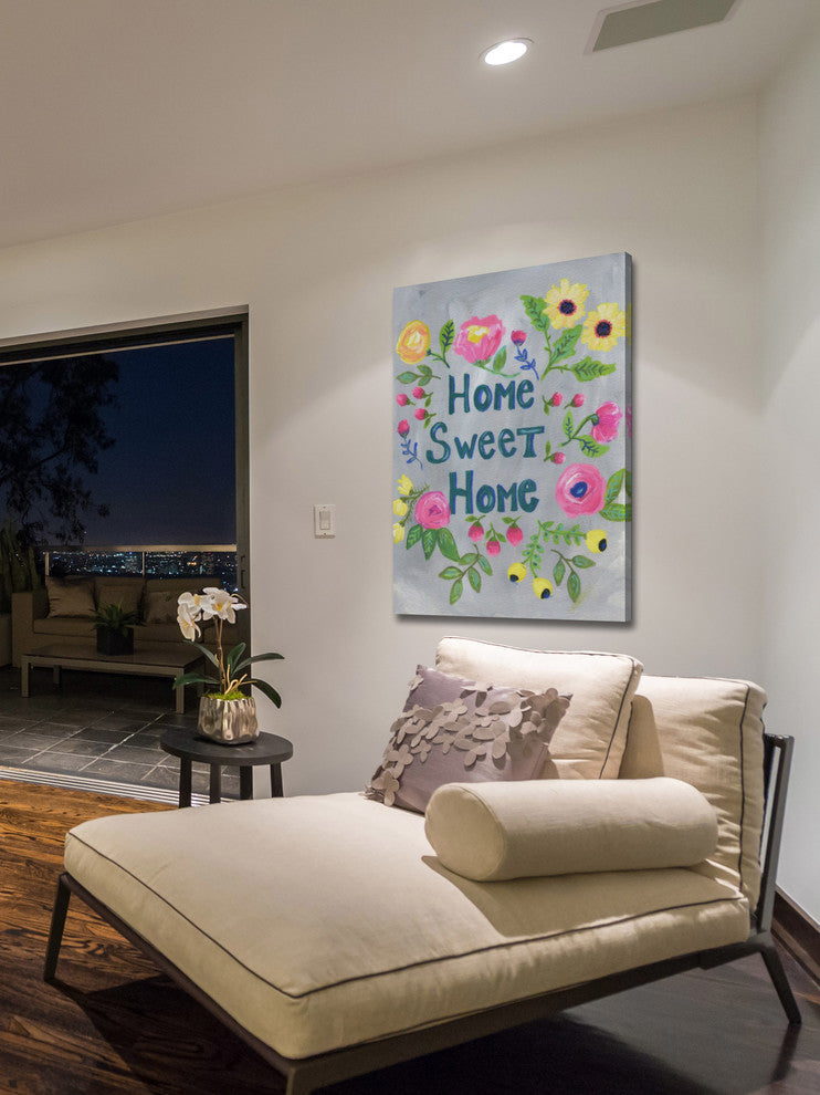 "Home Sweet Home" Painting Print on Wrapped Canvas