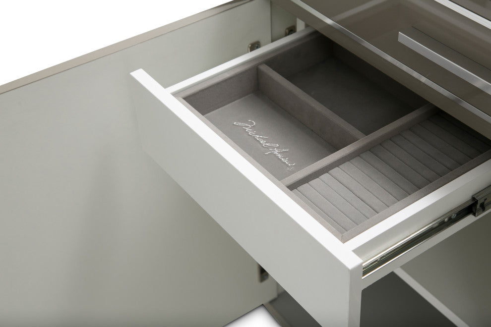 Urban Place Dresser With Mirror, Dove Gray