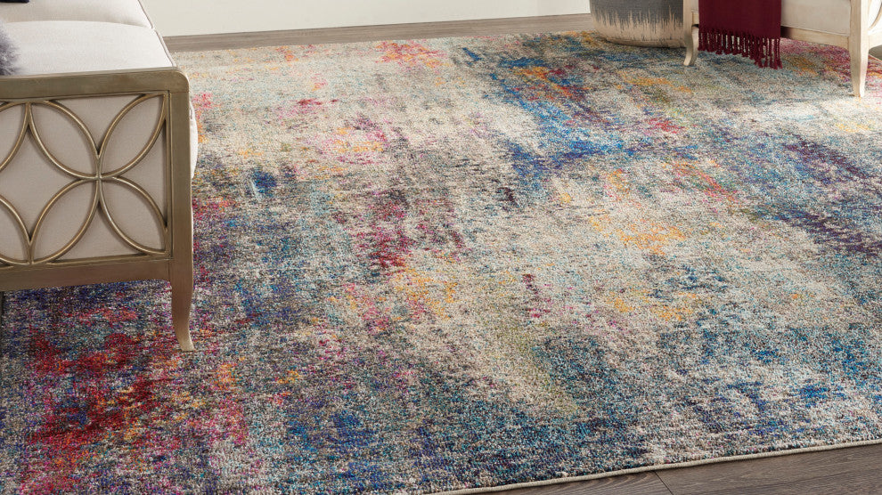 Nourison Celestial 9' x 12' Multicolor Modern Indoor Area Rug