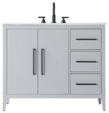 Elegant Lighting VF29342 Millie 42" - Gray