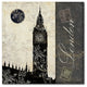 Color Bakery 'Moon Over London' Canvas Art, 35x35