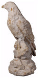 Distressed Sitting Bird Sculpture