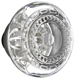Deco Plate Double Dummy Crystal Meadows Knob, Satin Nickel, DECCME