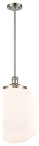 Beacon Pendant, Brushed Satin Nickel, Matte White