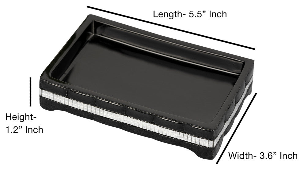 nu steel Giraffe Black Soap Dish